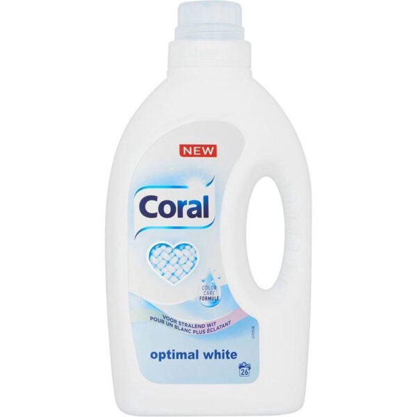 Coral Wasmiddel Optimal White 26 Wasbeurten 1.25L