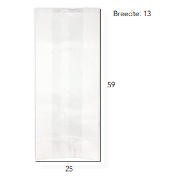 Witte Zakken P25 - 1000 Stuks