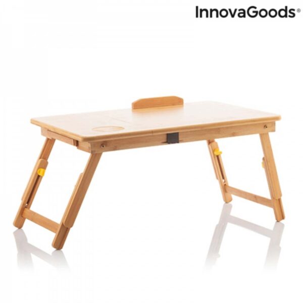 InnovaGoods Opklapbare Laptoptafel Bamboe