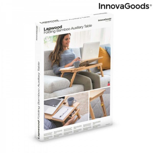 InnovaGoods Opklapbare Laptoptafel Bamboe