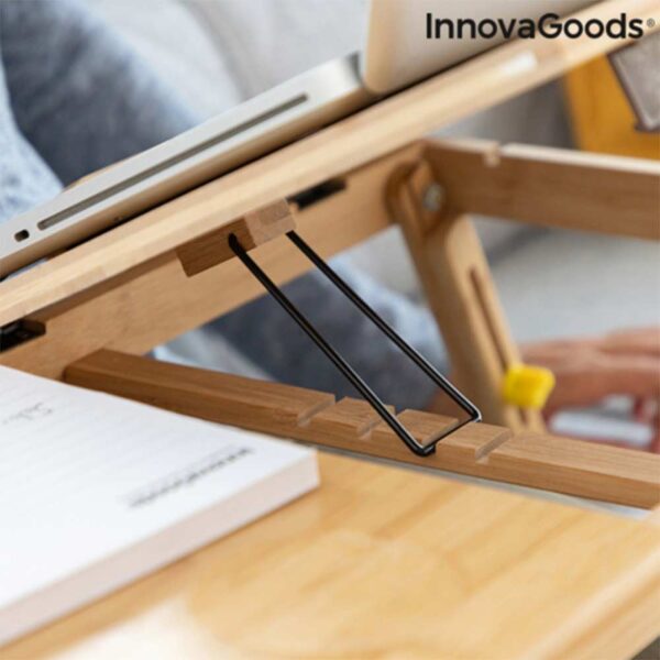 InnovaGoods Opklapbare Laptoptafel Bamboe