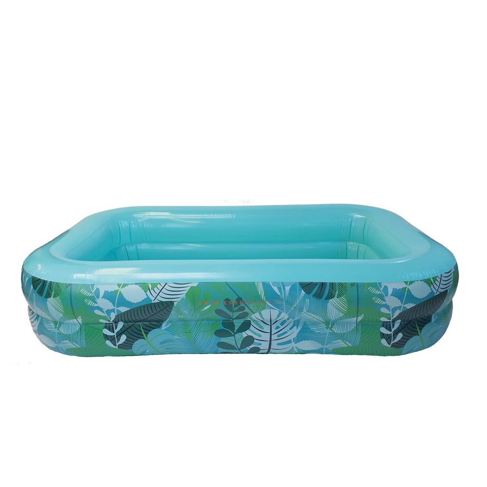Swim Essentials Opblaaszwembad Jungle Aquamarijn - 211x132 cm