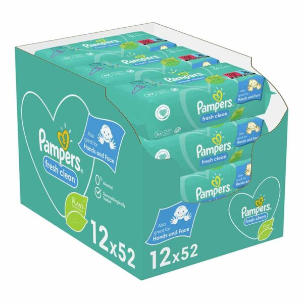 Pampers Billendoekjes Fresh Clean - 624 Doekjes