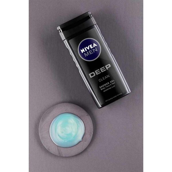 NIVEA MEN Deep Clean Shower Gel - Voordeelverpakking 6 x 250 ml