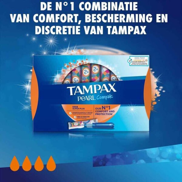 Tampax Pearl Compak Super Plus - 18 Tampons