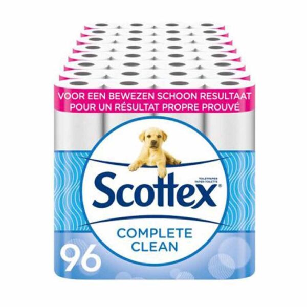 Scottex Toiletpapier Complete Clean Wc-papier - 96 Rollen