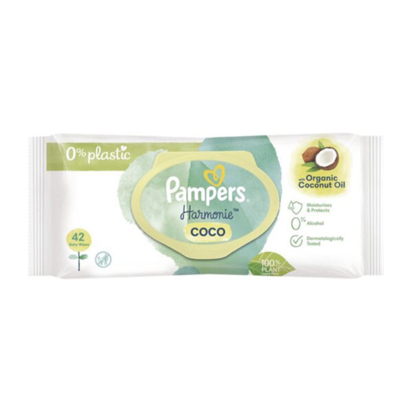 Pampers Harmonie Coco - Babydoekjes met Biologische Kokosolie - 756 Billendoekjes