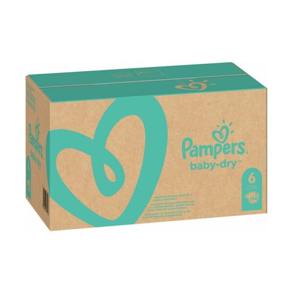 Pampers Maat 6 Baby-Dry Luiers - 124 Stuks