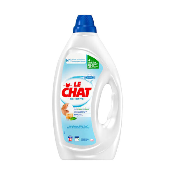 Le Chat Sensitive Gel - Vloeibaar Wasmiddel - 33 Wasbeurten