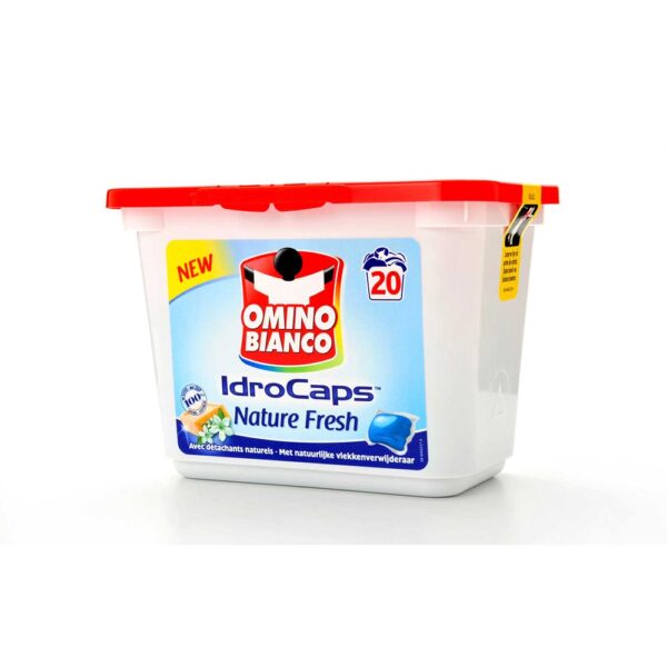 Omino Bianco IdroCaps Wasmiddel Nature Fresh 20 Pods