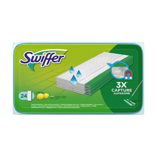 Swiffer Wet - Vochtige Vloerdoekjes Citrus Fresh - 24 Stuks