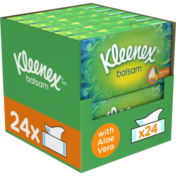 Kleenex tissues - Balsam - 24 x 64 stuks - 1536 doekjes - Voordeelverpakking