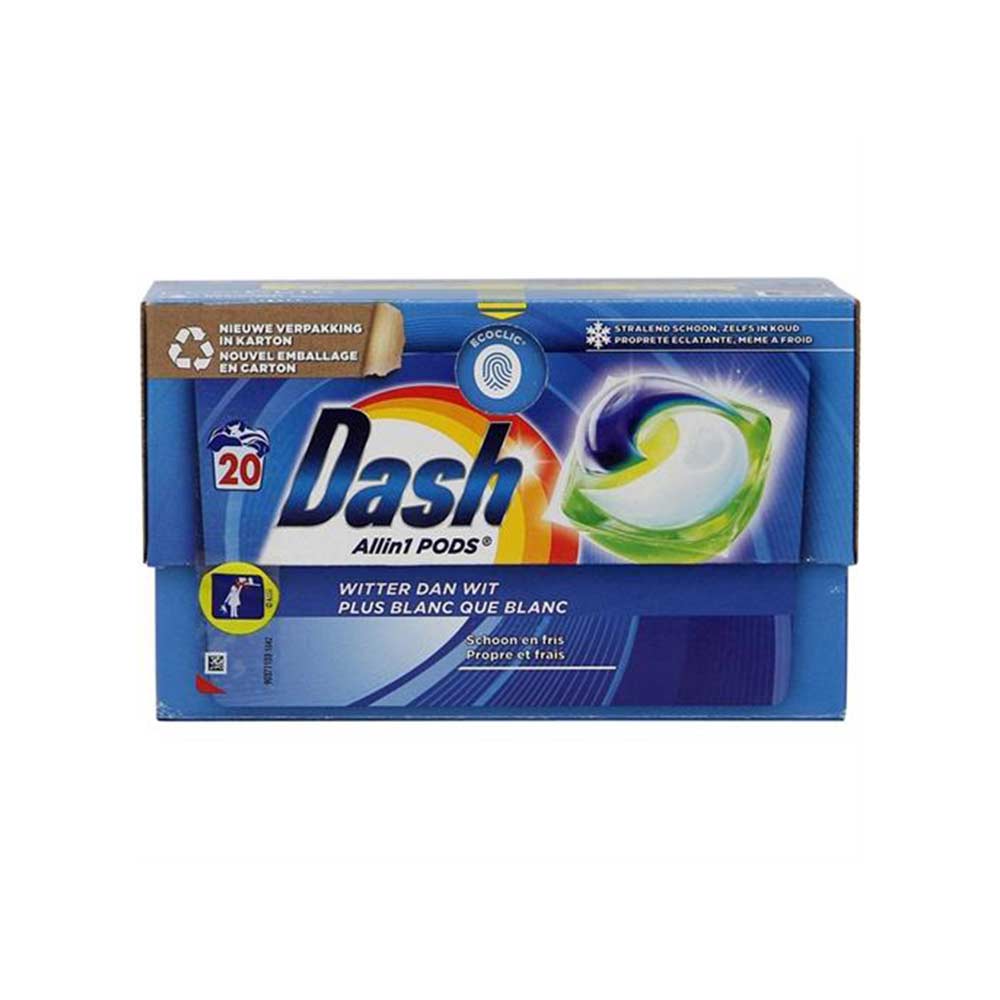 Dash Allin1 PODS Witter dan Wit 20 Wascapsulepods